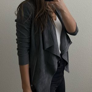 Nordstrom BLANKNYC XS Suede-like Taupe Jacket- Like New